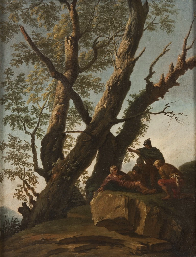 Paesaggio con soldati e passanti - Nationalmuseum